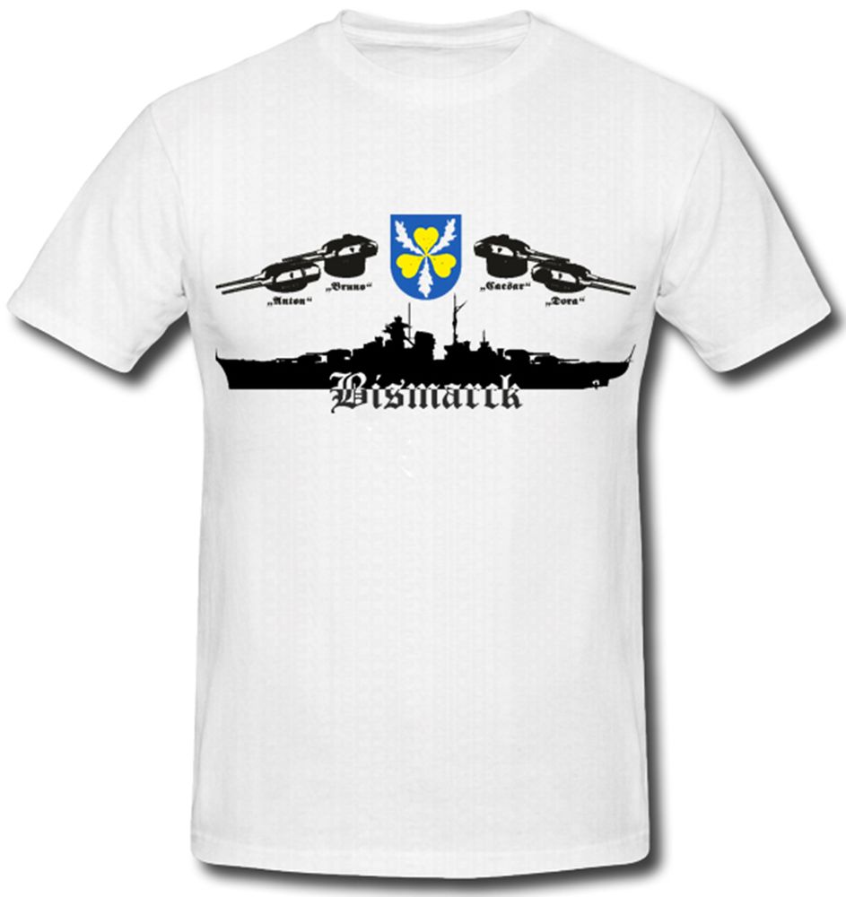 Schlachtschiff Bismarck - T Shirt #6919