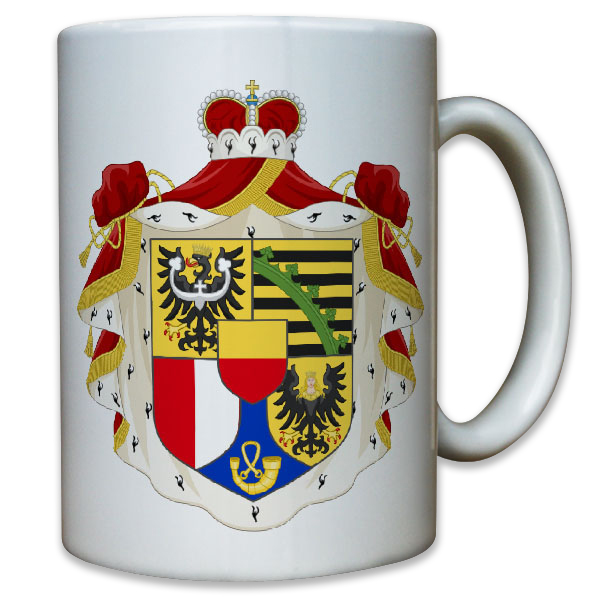 Lichtenstein Land Staat Heimat Wappen Abzeichen Emblem - Tasse Kaffee #9528