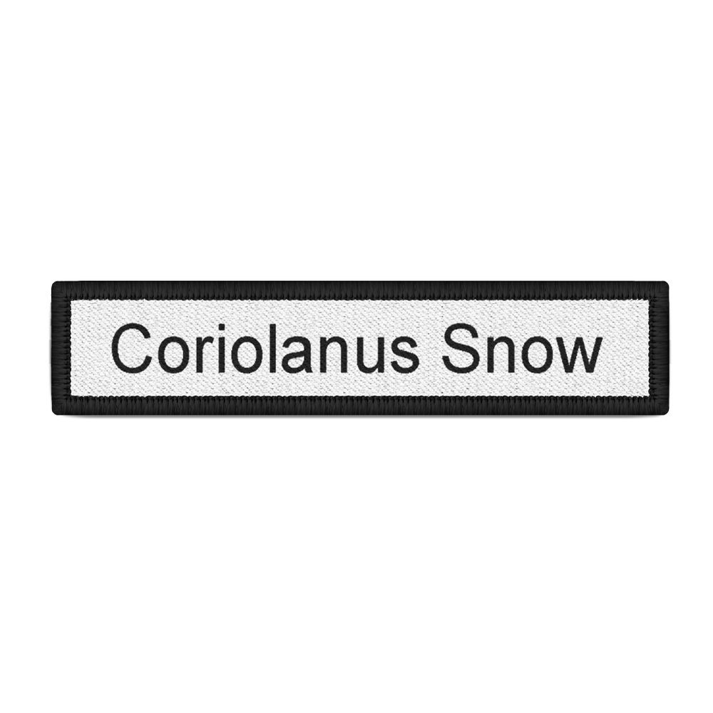 Patch Coriolanus Snow Hunger Fatal Games Fight Survival # 26360