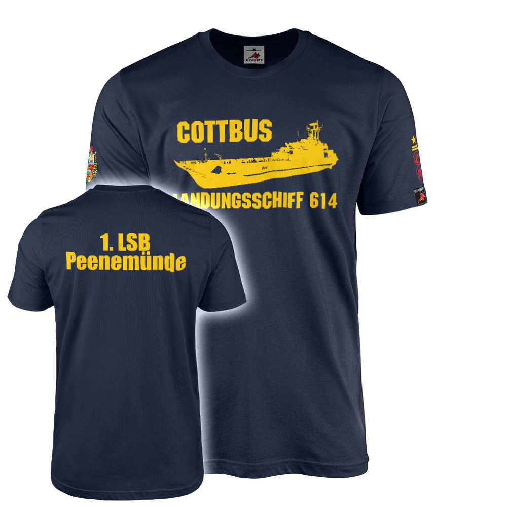 T-Shirt Landungsschiff 614 Cottbus 1 LSB Peenemünde Stabsmatrose #47590