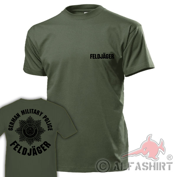 Feldjäger German Military Police BW Gardestern Military - T Shirt # 17677