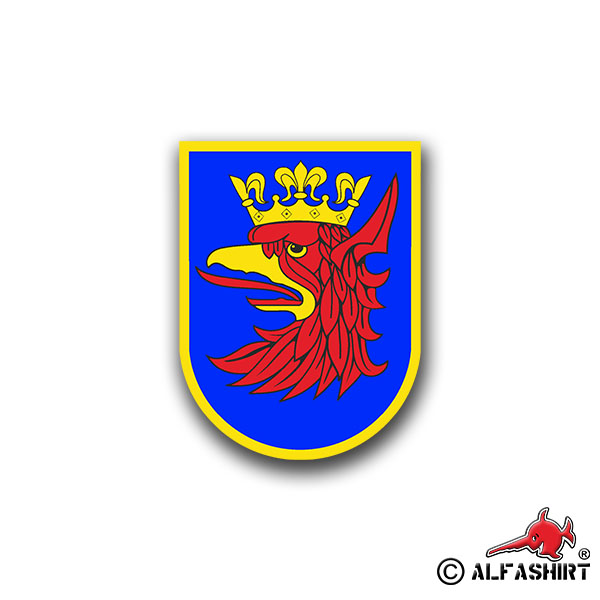 Aufkleber/Sticker Stettin Szcecin Westpommern Polen Heimat Wappen 7x5cm A1059