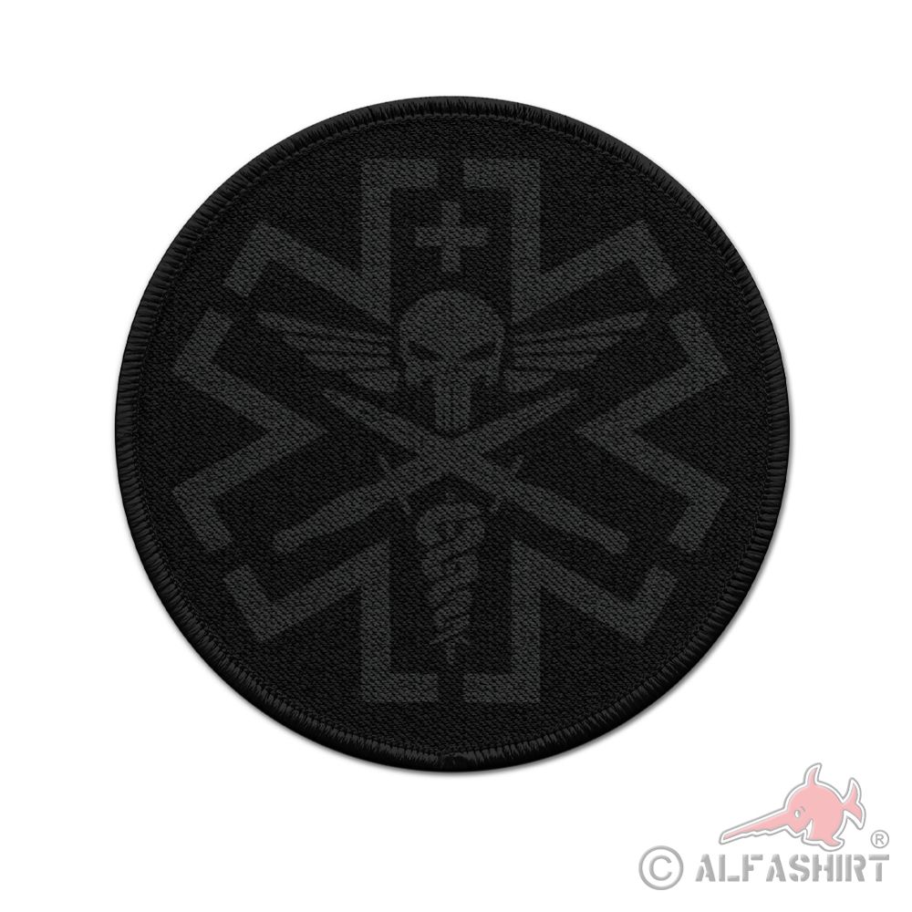 Patch Rund Combat Medic Night Tarn Paramedic Rettungssanitäter Militär #38695
