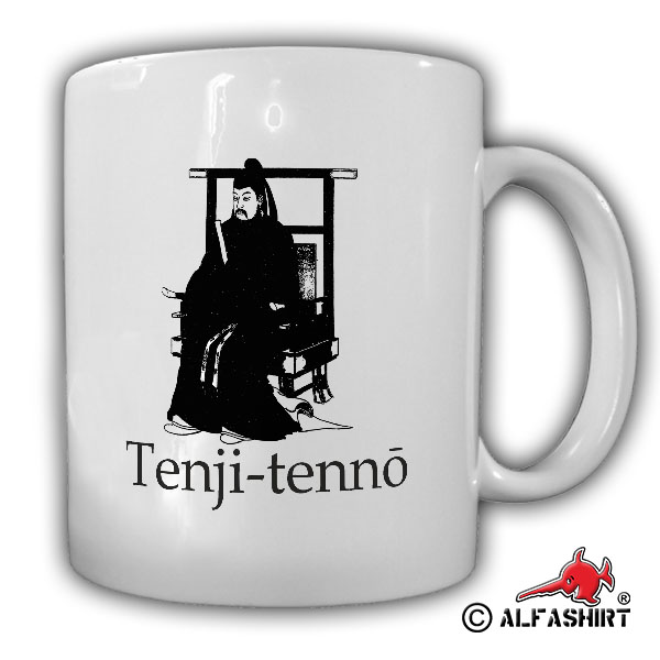 Tenji-tennō Japan Kaiser Ōmi Otsu-no-miya Ōmi-kyō 1899 Edo Zeit Tasse #16609