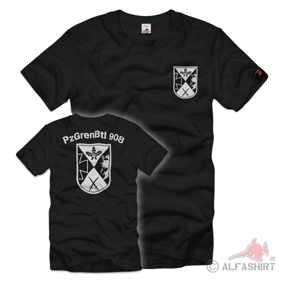 PzGrenBtl 908 Panzergrenadierbataillon 908 Bundeswehr  Einheit T-Shirt#3609