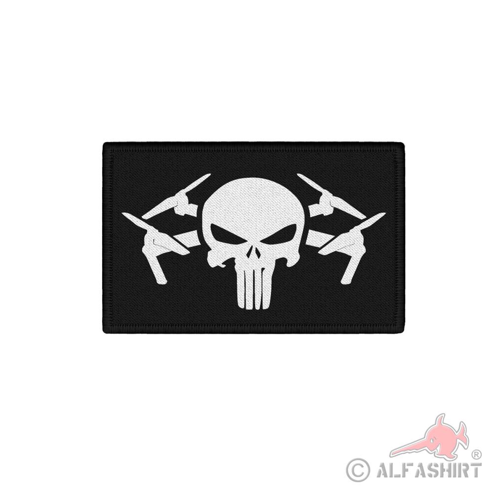 Patch Drohnen Totenkopf UAV Skull Infidel Pilot Abzeichen Operator Drohne#44450