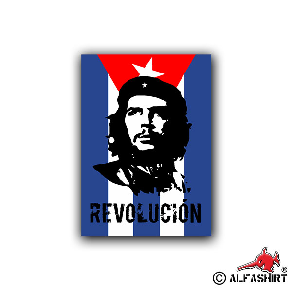 Aufkleber/Sticker Revolucion che guevara marxistischer Revolutionär 5x7cm #A678