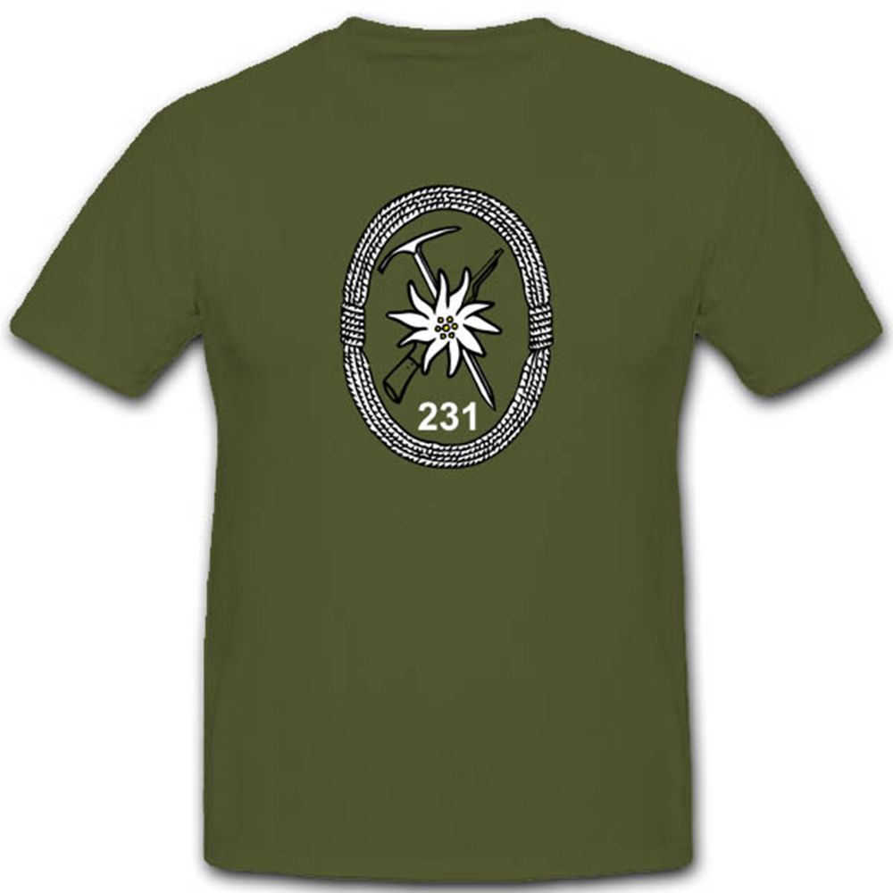 Gebjgbtl231 Gebirgsjägerbataillon 231 Bundeswehr Militär Einheit - T Shirt #3505