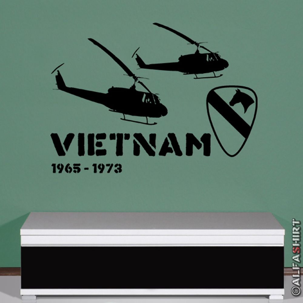 Vietnam 1965 1973 Military Helicopter Helicopter Bell Wall Decal 45x61cm # 5833