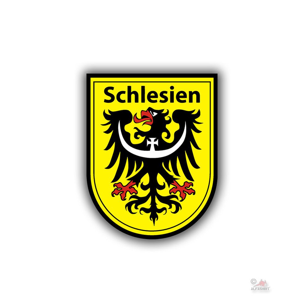 Silesia Coat of arms big car sticker Eagle Silesian home 45x57 cm # A4613