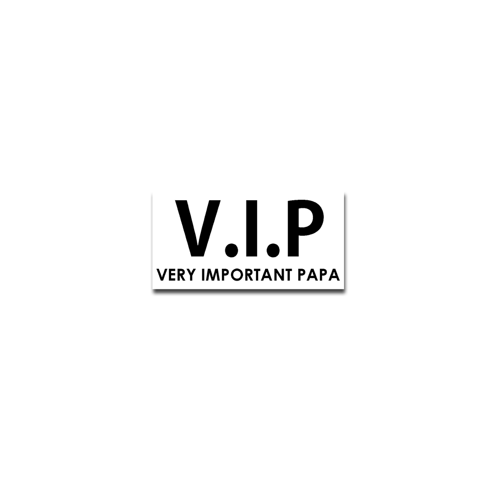Aufkleber/Sticker VIP Very Important Papa Vater Vatertag Geschenk 7x14cm #A4995