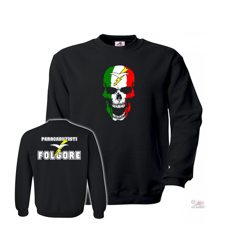 Folgore Paracadutisti Italien Fallschirmjäger Totenkopf - Pullover #6717  