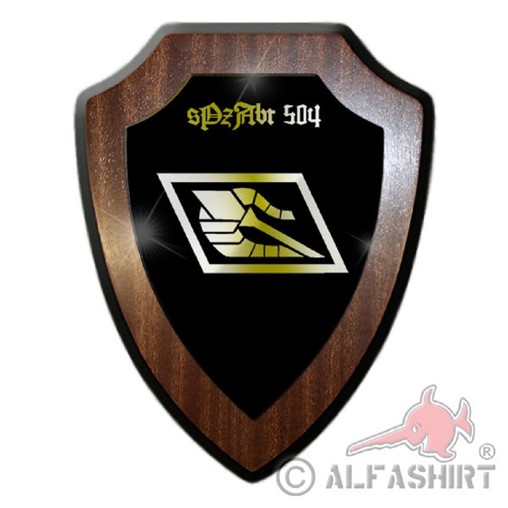Heraldic shield - sPzAbt 504 Heavy tank division Tiger fighting car # 19535