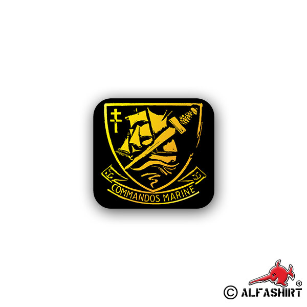 Aufkleber/Sticker Commandos Marine Special Operation Forces French 8x7cm A2087