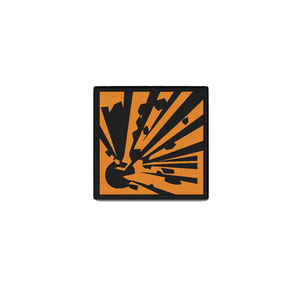 Tactical Explosive Blowing Up EOD Fireworks Use 3D Rubber Patch 4x4cm # 16275