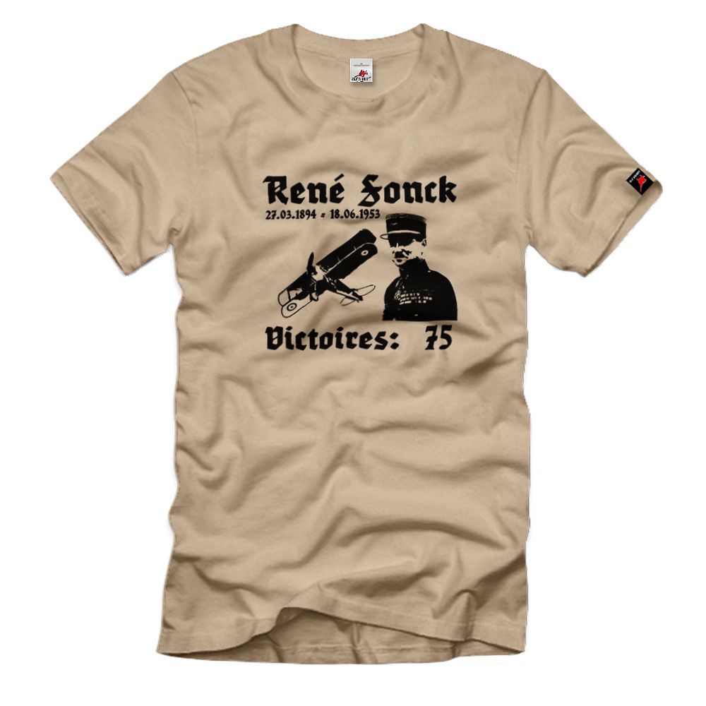 René Fonck France Frankreich französischer Jagdflieger WK 1 - T Shirt #5343