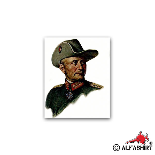 Paul Emil Lettow Vorbeck Officer Germany General 6x7cm # A1997