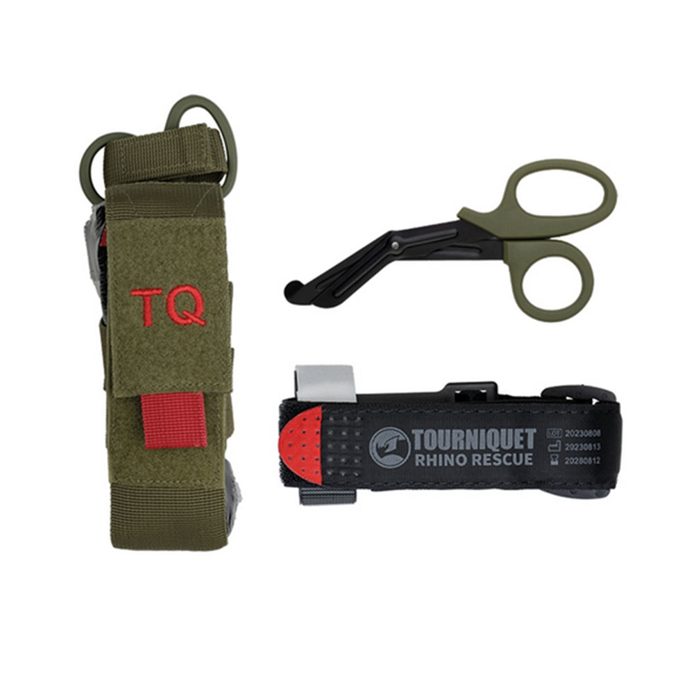 Tourniquet Tactical Rescue Set Erste Hilfe First Aid Blutung Schere IFAK #47573