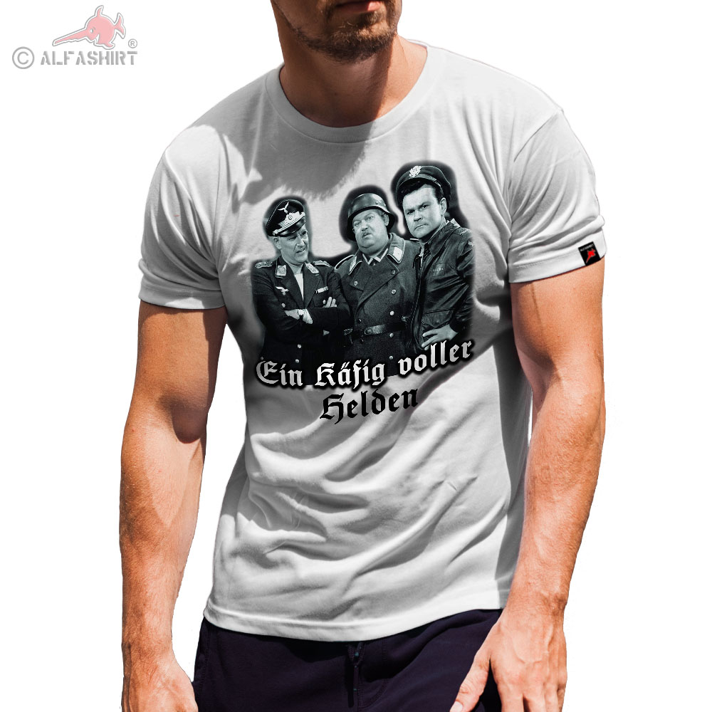 A Cage Full of Heroes Colonel Klink Sergeant Schultz Colonel T-Shirt # 30413