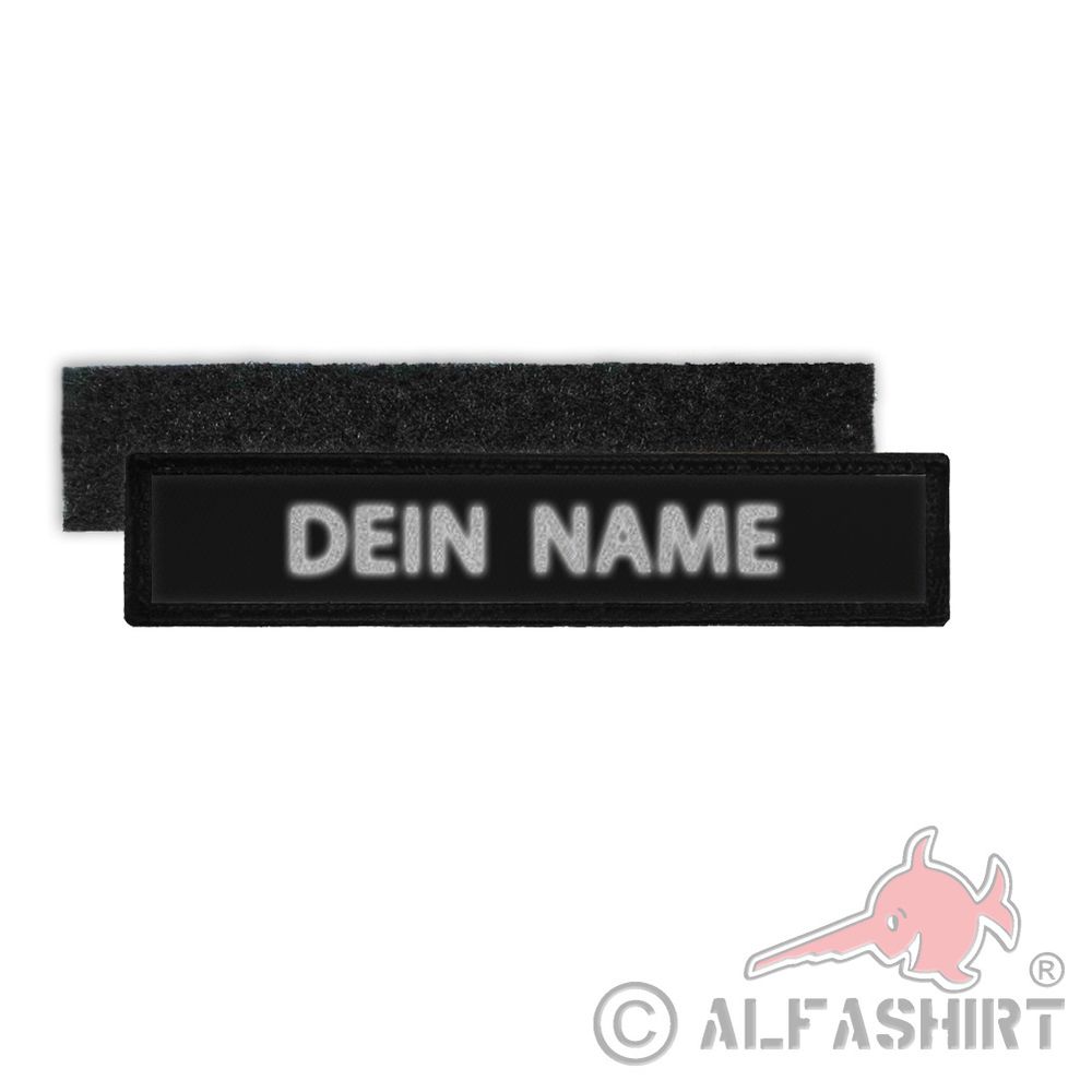 Namenspatch Reflektierend schwarz Security Namen Uniform individuell #34034