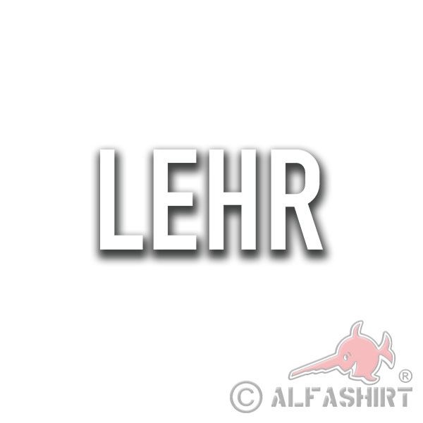 LEHR for Tactical Sign Company Battalion Bundeswehr Sticker 13x6cm # A4319