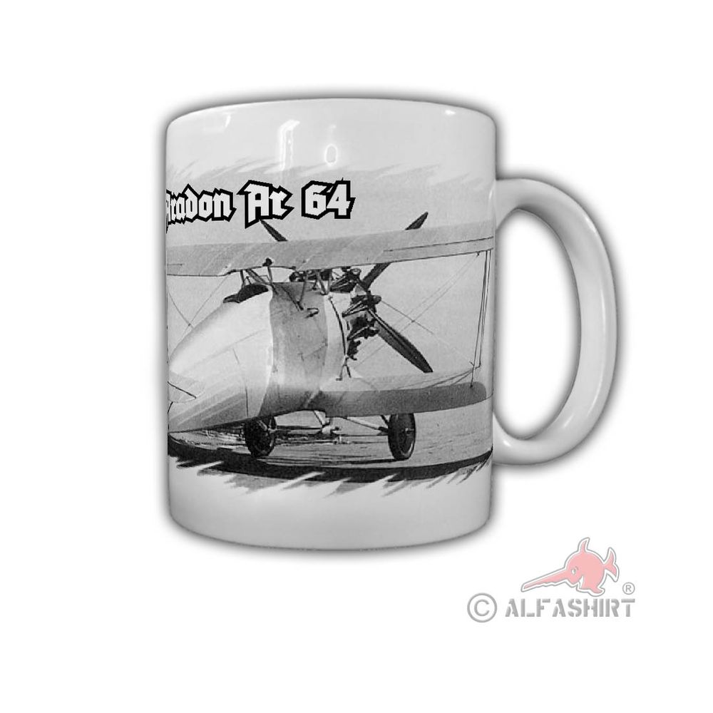 Aradon Ar 64 Aircraft WW2 Star Engine German Biplane Cup # 29198