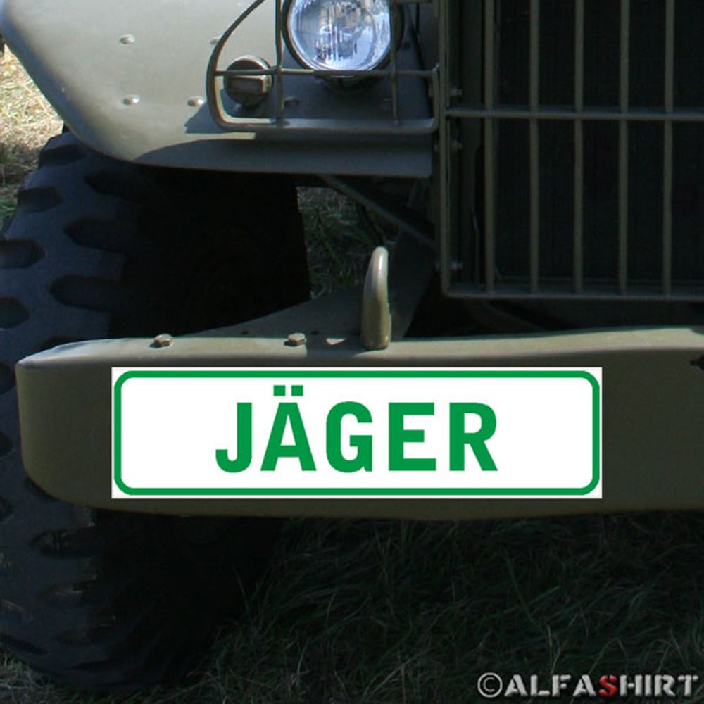Magnetschild Jäger Infanterie Jagdrevier Wild Wald Förster Schütze Betrieb #A341