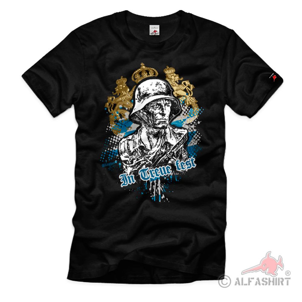 Bayern Erster Weltkrieg Soldat Infanterie Regiment In Treue fest T-Shirt #40535