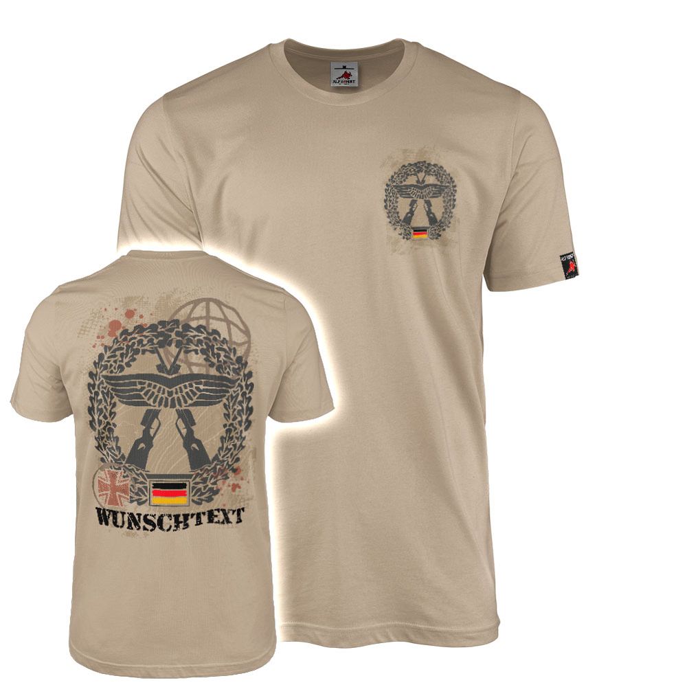 Personalized T-shirt, object protection beret badge logo GER DE #47655