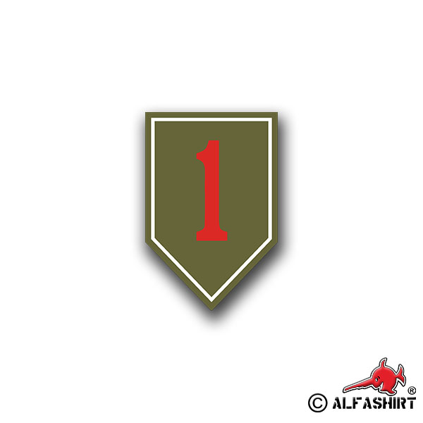 Sticker / Sticker US 1st Inf Division Infantry Crest badge 5x7cm A826