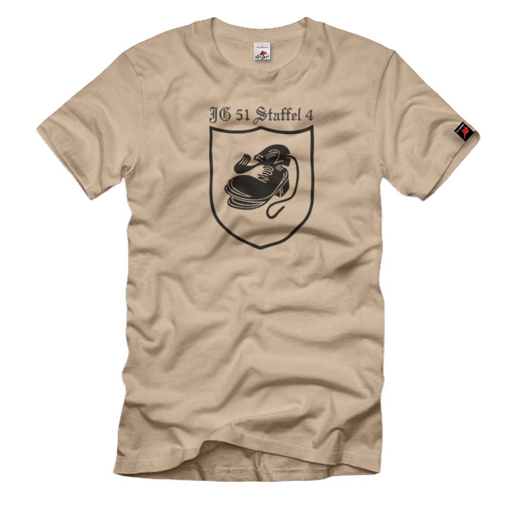 JG 51 Staffel 4 Jagdgeschwader Staffelwappen Unit Luftwaffe T Shirt # 1689