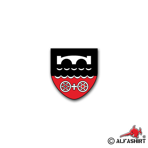 Sticker PiKdo 850 Pioneer Command BW unit coat of arms 6x7cm A1613