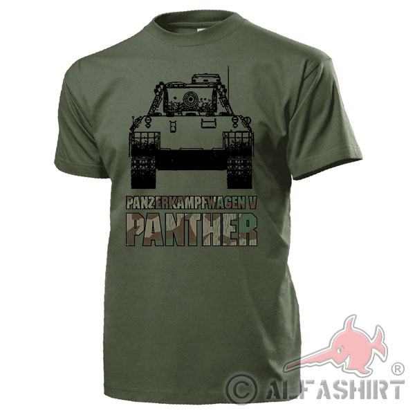 Panther Panzer Panzerkampfwagen V SdKfz 171 Splittertarn Fan - T Shirt #17679