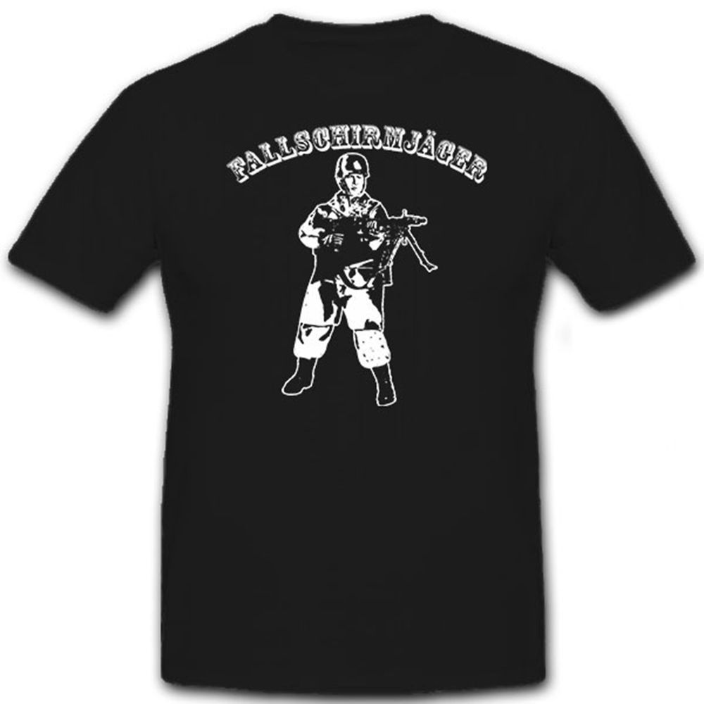 Paratrooper MG 42 Green Devil Machine Gun Weapon - T Shirt # 11305