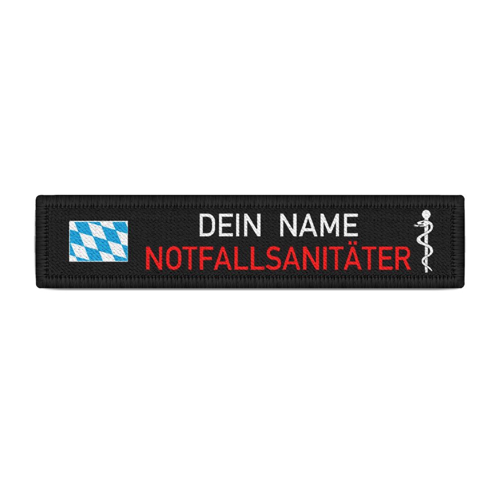 EMERGENCY PARAMETERS Bavaria Name Tag Patch Bavaria Fire Brigade Rescue Service # 35897
