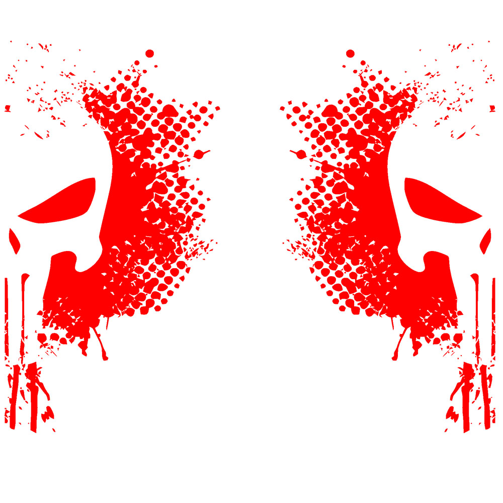Aufkleber Sniper Skull Sticker Set Soldat Army Auto Aufkleber 2x 50x27cm #A6061