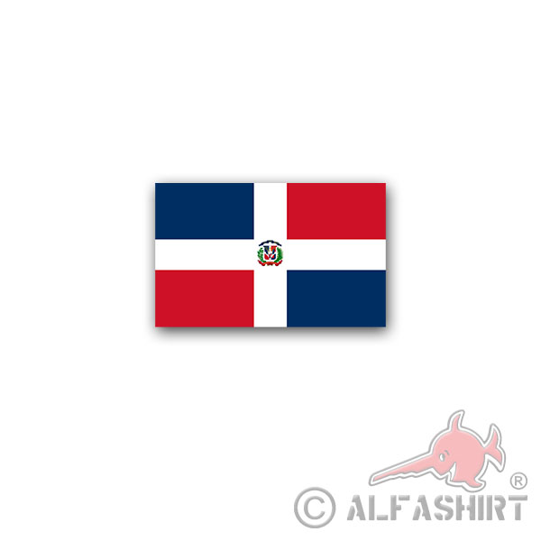Aufkleber/Sticker Dominikanische Republik Flagge República Spanisch 11x7cm A2944