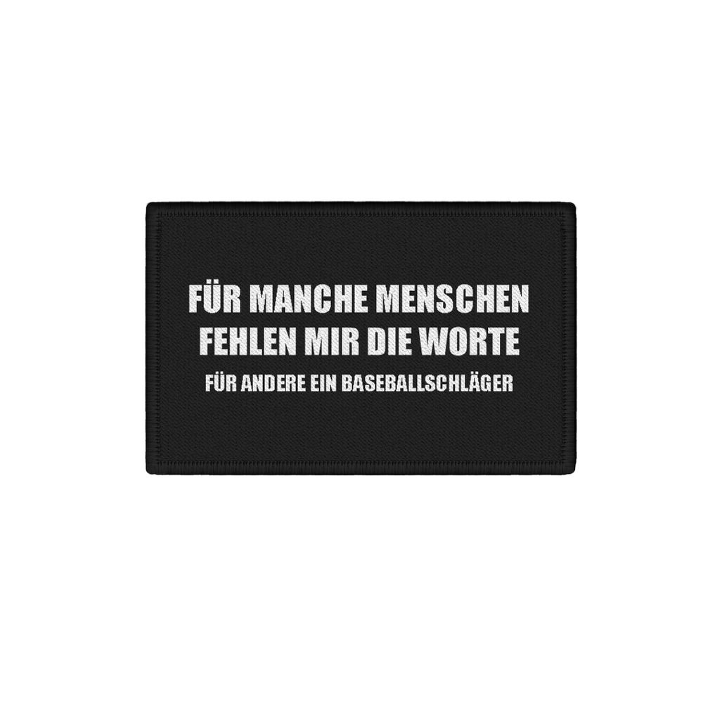 Patch For some people I miss the words Fun Humor 7.5x4.5cm # 34346
