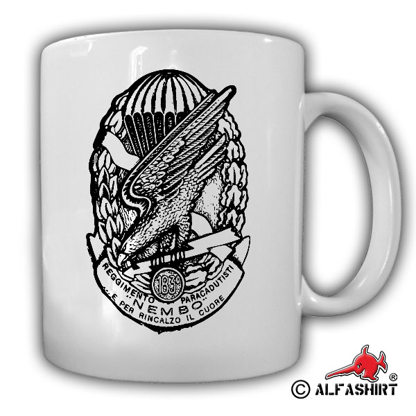 Spilla 183° Reggimento Nembo Paracadutisti Folgore Fallschirmjäger Tasse #15552