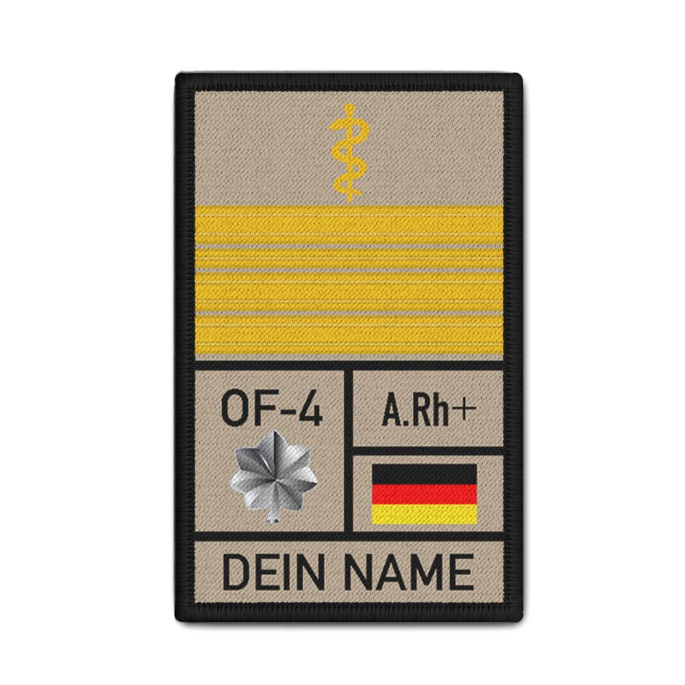 Rank Patch BW Flottillenarzt Marine Bundeswehr Dienstgrad FltlArzt 9,8x6cm#31610