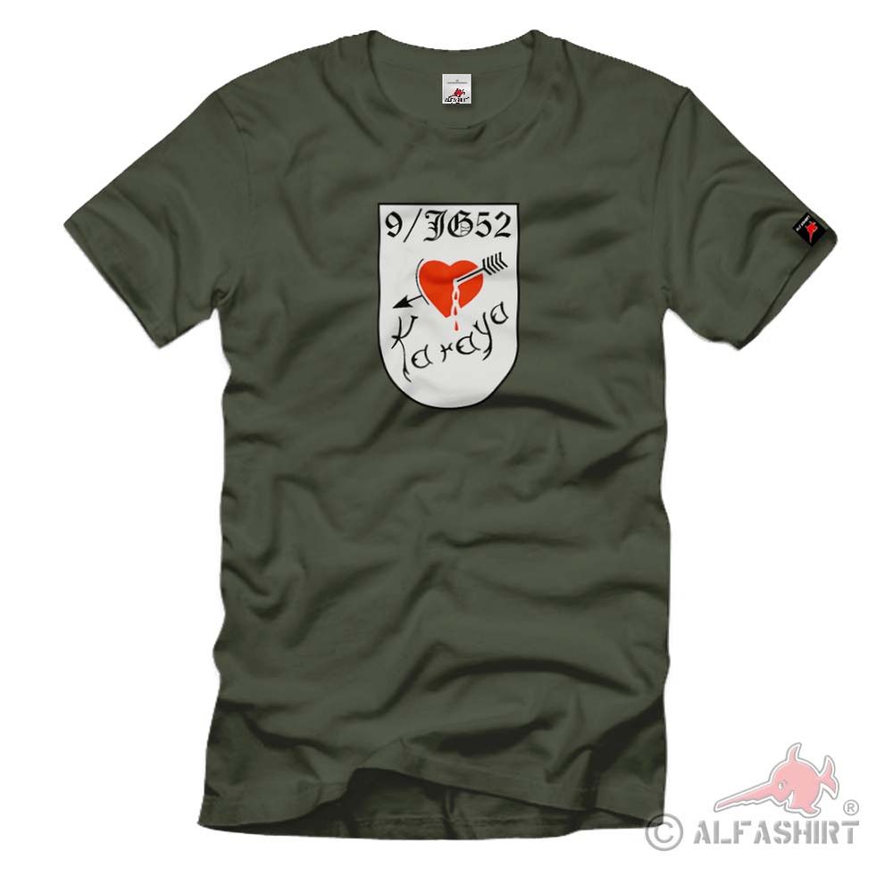 9./JG52 9th Squadron Jagdgeschwader 52 Luftwaffe WK 2 Wh Karaya - T Shirt # 1771