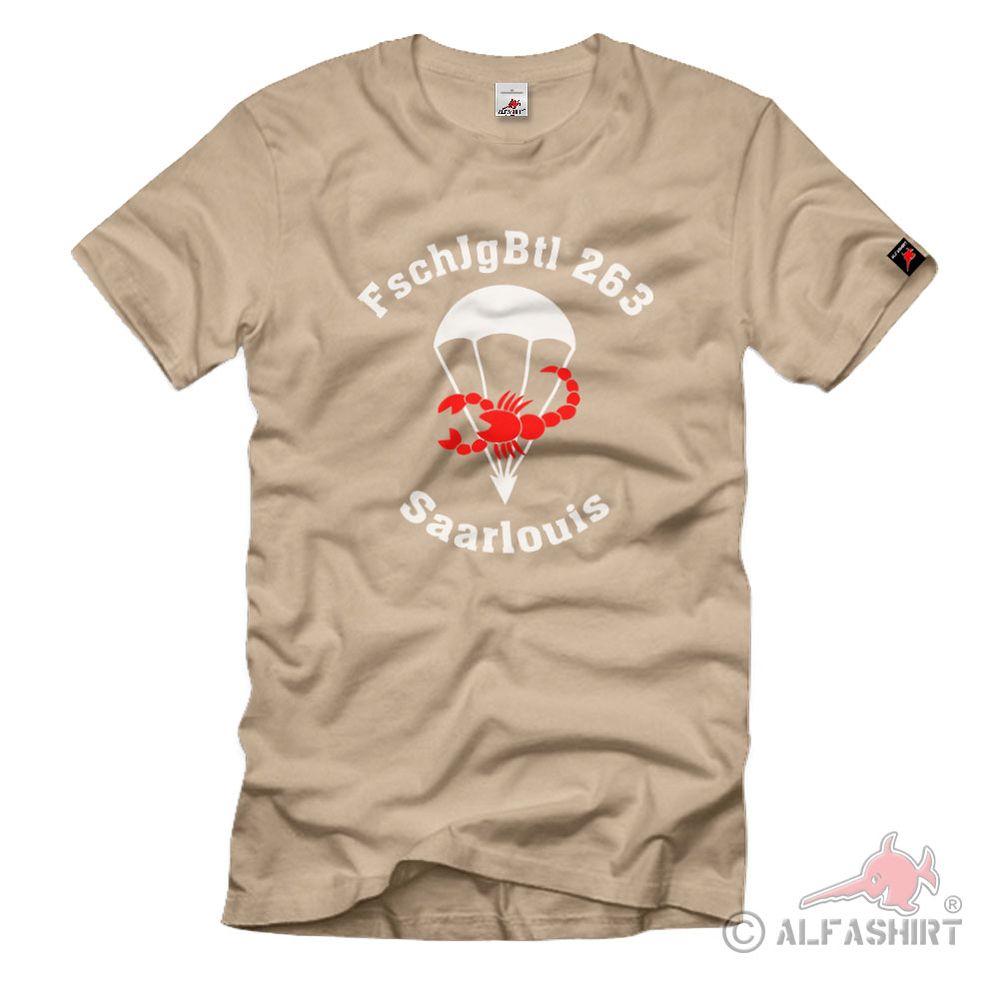 1 FschJgBtl 263 Bundeswehr Paratrooper Battalion Saarlouis - T Shirt # 38540