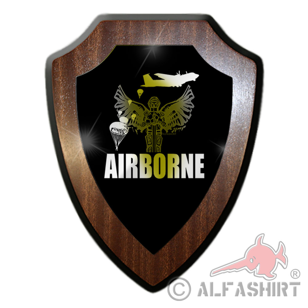 Heraldic shield AIRBORNE St Michael Archangel Paratrooper Patron Saint # 27956