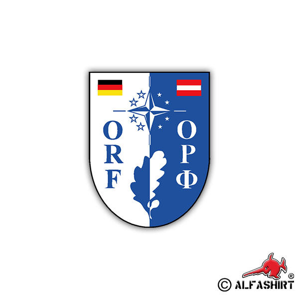 Sticker ORF Germany Austria Coat of Arms Army Unit 7x5cm A1216