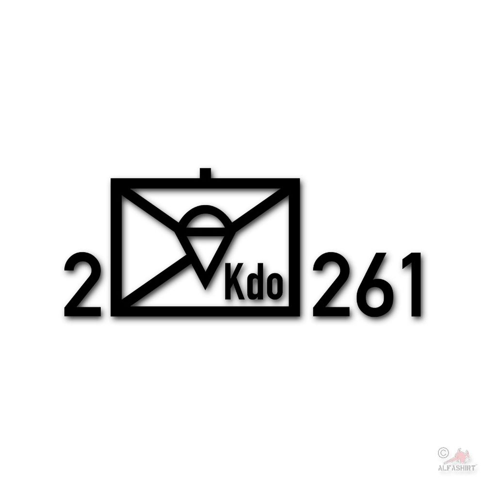 Tactical Sign 2 Paratrooper Kdo Kp 261 BW Sticker 34x14cm # A4701