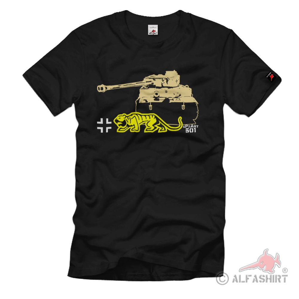 Heavy Panzer Division sPzAbtl 501 Tiger Unit Panzer Division T Shirt # 1247