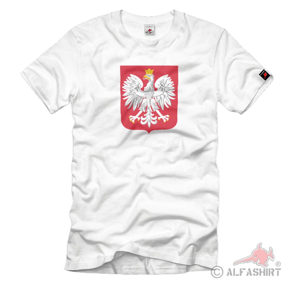 Polen Wappen Adler Emblem Abzeichen Fahne Flagge Polska - T Shirt #2935
