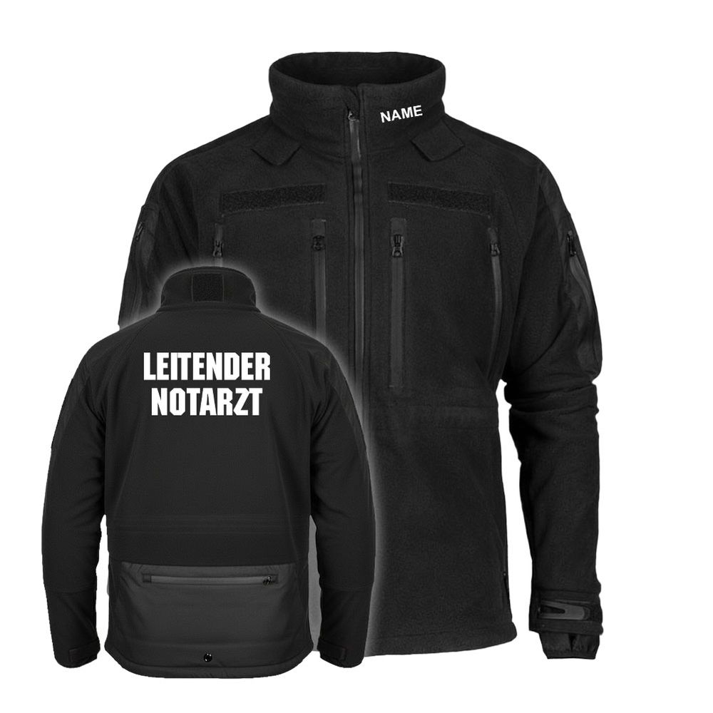 Premium Fleecejacke Tactical GESTICKT Leitender Ltd Notarzt LNA #47339