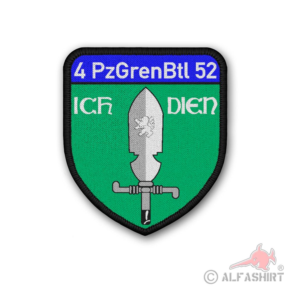 Patch 4 PzGrenBtl 52 Emblem Panzer-Grenadier Einheit Kompanie Aufnäher  #39049