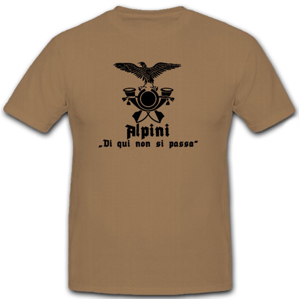 Fregio alpini Wappen Abzeichen Emblem Adler Gebirgsjäger - T Shirt #12297